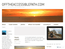 Tablet Screenshot of offtheaccessiblepath.com
